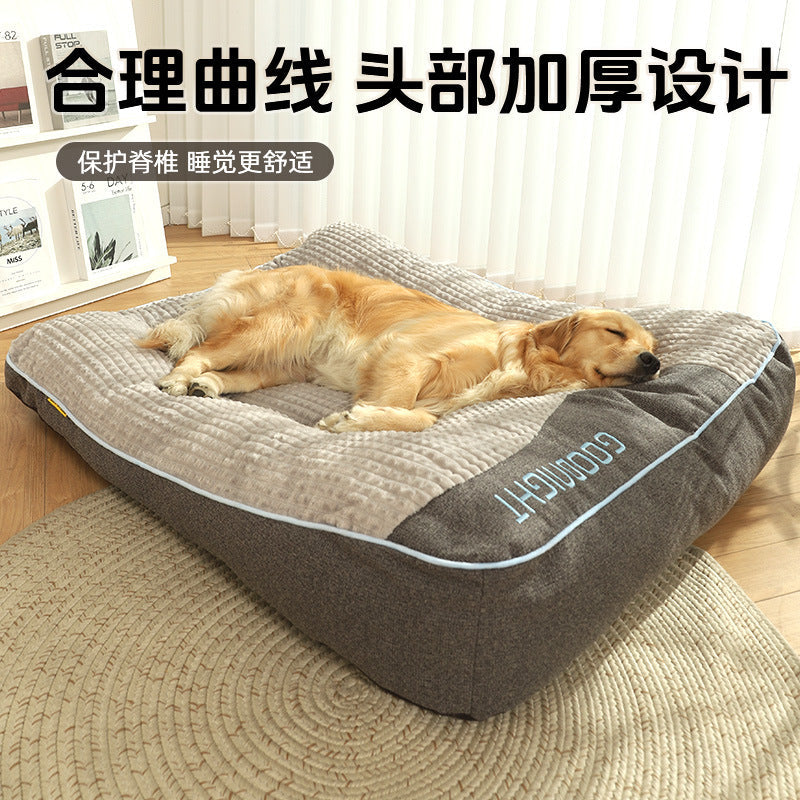 Say Goodbye to the Trouble of Changing Dog Beds Seasonally! Extra-large Warm Dog Mats, Perfect for Medium and Large-sized Dogs