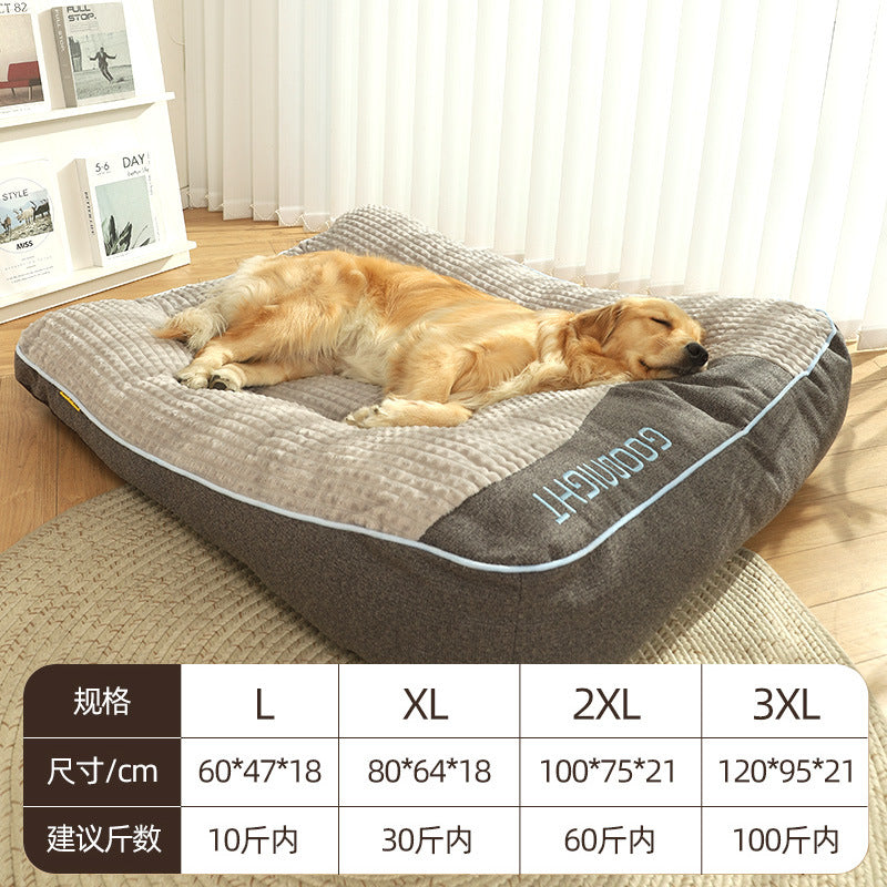 Say Goodbye to the Trouble of Changing Dog Beds Seasonally! Extra-large Warm Dog Mats, Perfect for Medium and Large-sized Dogs