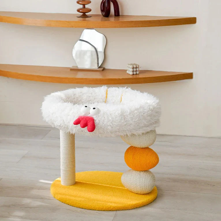 Zeze- Cat Tree Cat Bed Cat Scratch Post-Hen Roost